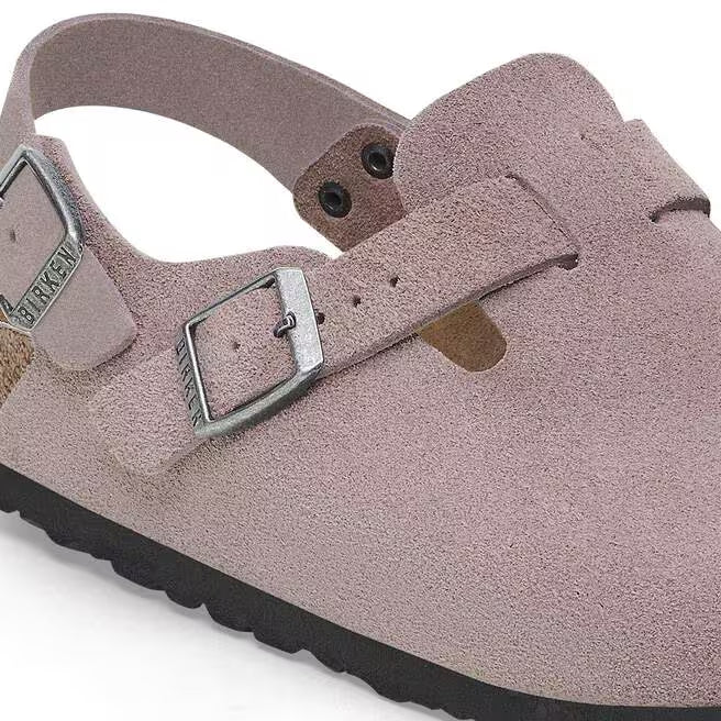 Birkenstock Arizona Split Birko-Flor Suede Leather - Gray, Regular