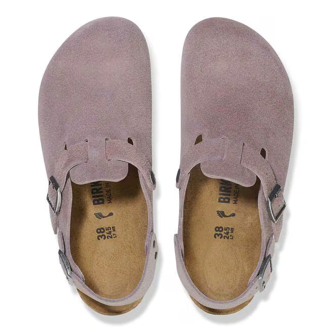 Birkenstock Arizona Split Birko-Flor Suede Leather - Gray, Regular
