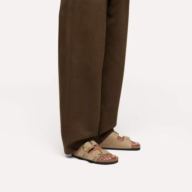Birkenstock Arizona Big Buckle Natural Leather Tabacco Sandals - Brown - Narrow
