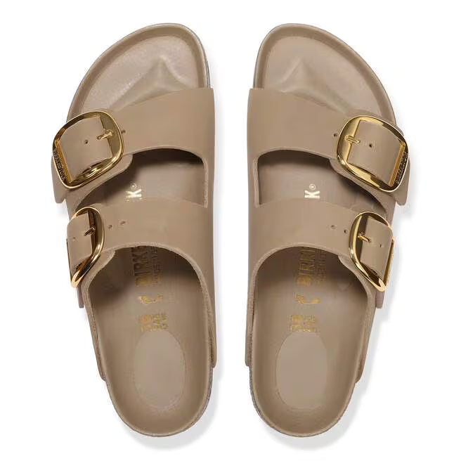 Birkenstock Arizona Big Buckle Natural Leather Tabacco Sandals - Brown - Narrow
