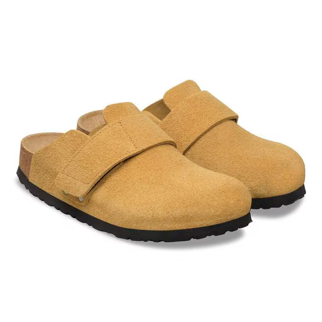 Birkenstock Arizona Suede Leather Soft Footbed - Pure Sage, Narrow