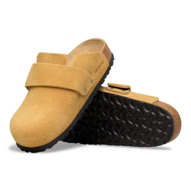 Birkenstock Arizona Suede Leather Soft Footbed - Pure Sage, Narrow