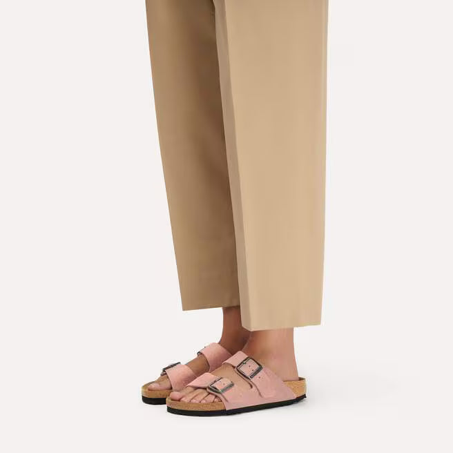 Birkenstock Arizona Suede Leather - Pink Clay, Narrow
