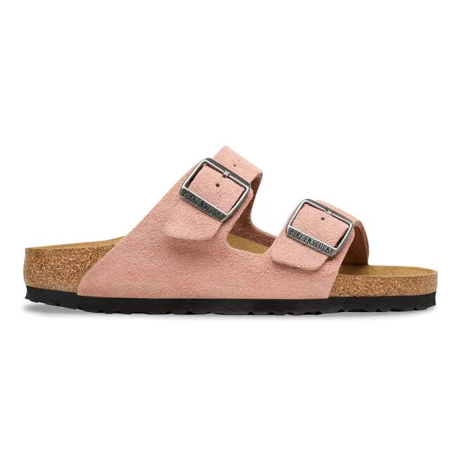 Birkenstock Arizona Suede Leather - Pink Clay, Narrow