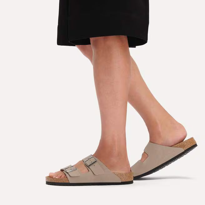 Birkenstock Arizona Birko-Flor - Gray Taupe, Narrow