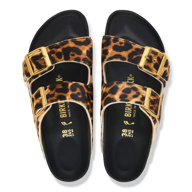 Birkenstock Madrid Big Buckle Natural Leather Sandals -Patent Black, Narrow