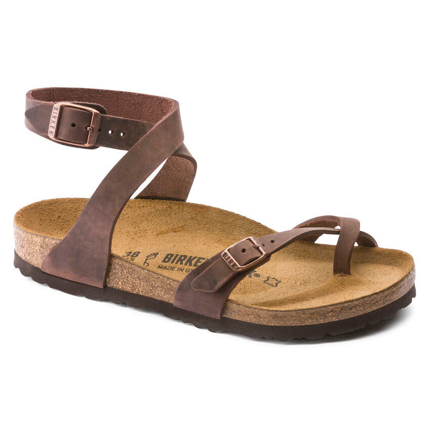 BIRKENSTOCK YARA HABANA NATURAL LEATHER