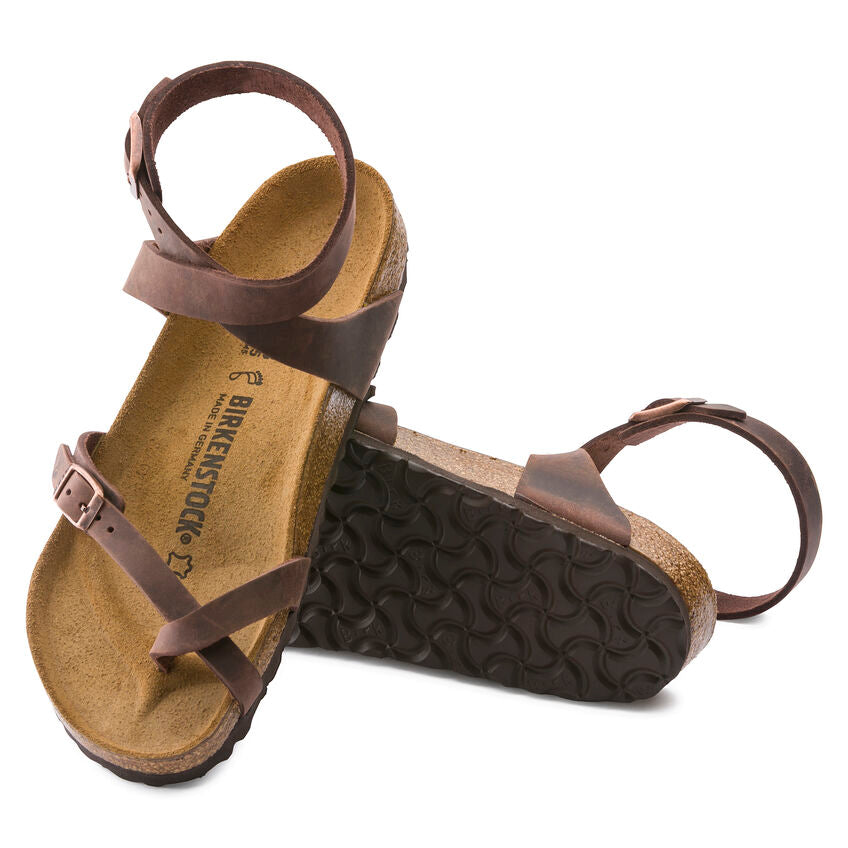 BIRKENSTOCK YARA HABANA NATURAL LEATHER