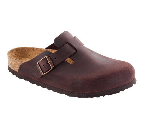 BIRKENSTOCK BOSTON SOFT FOOTBED HABANA OIL LEATHER REGULAR