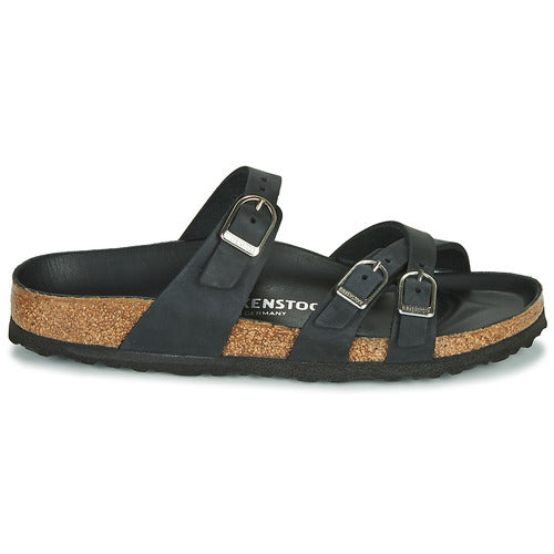 BIRKENSTOCK FRANCA PYTHON BLACK MICROFIBER REGULAR