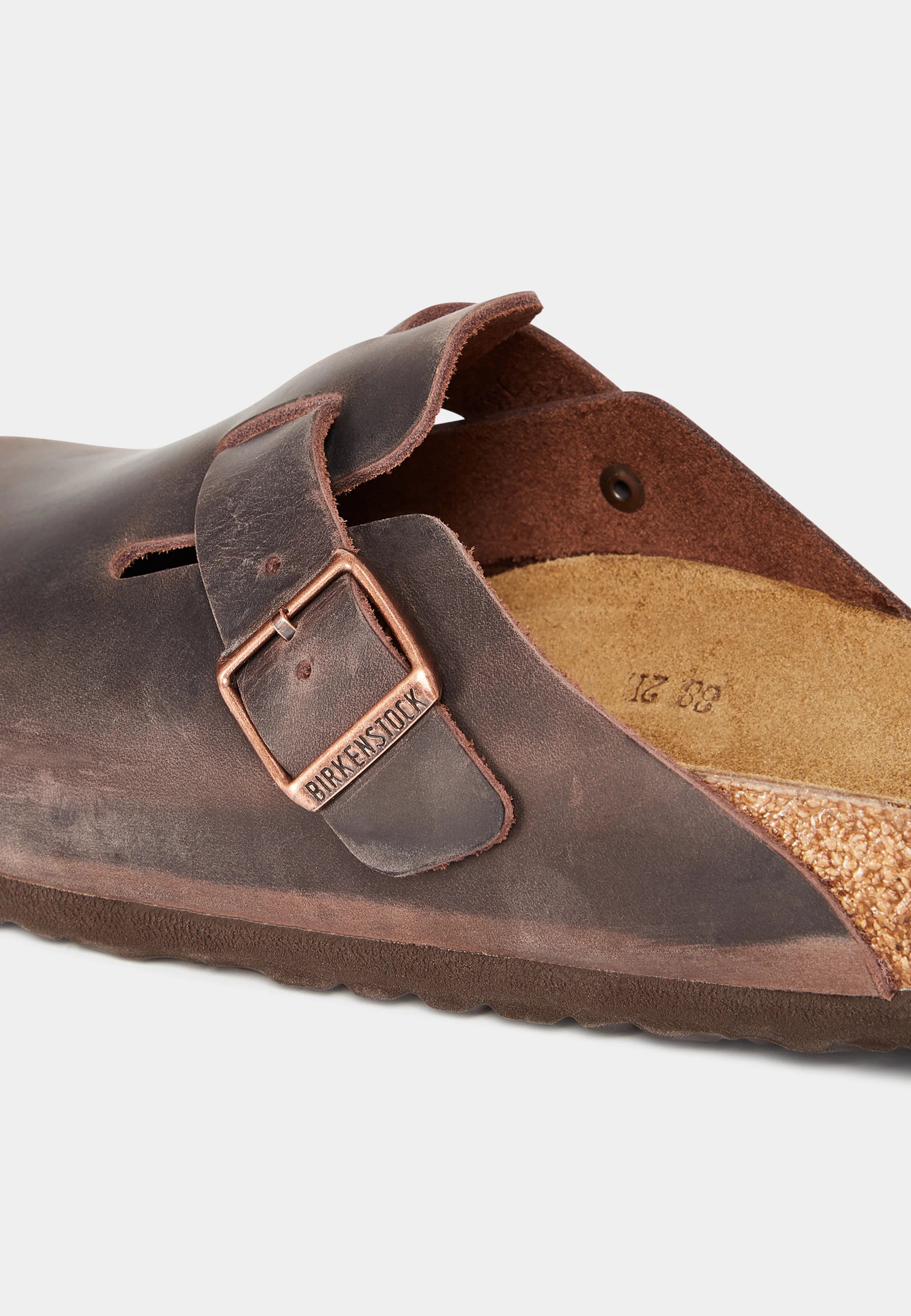 BIRKENSTOCK BOSTON BOLD GAP ROAST LEATHER REGULAR