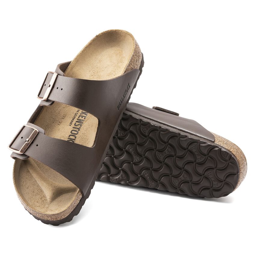 Birkenstock Arizona BS - Birko-Flor Two-Strap Sandal - Anatomically Shaped Cork-Latex Footbed - Adjustable Metal Pin Buckles - EVA Sole - Suede Footbed Lining - Made in Germany