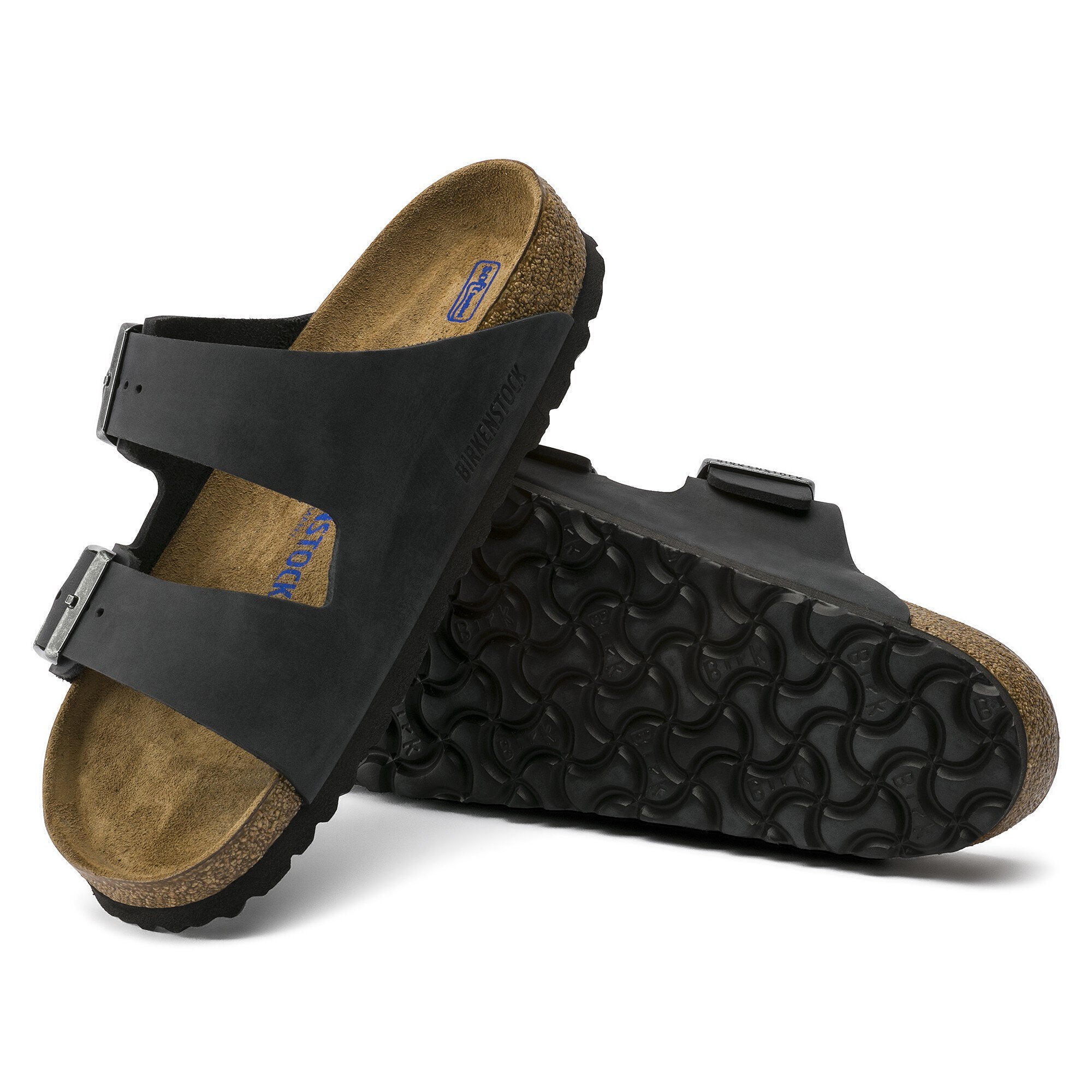 Birkenstock Arizona BS - Oiled Leather Sandal - Soft Footbed with Anatomically Shaped Cork-Latex - Adjustable Metal Pin Buckles - EVA Sole - Suede Footbed Lining - Made in Germany