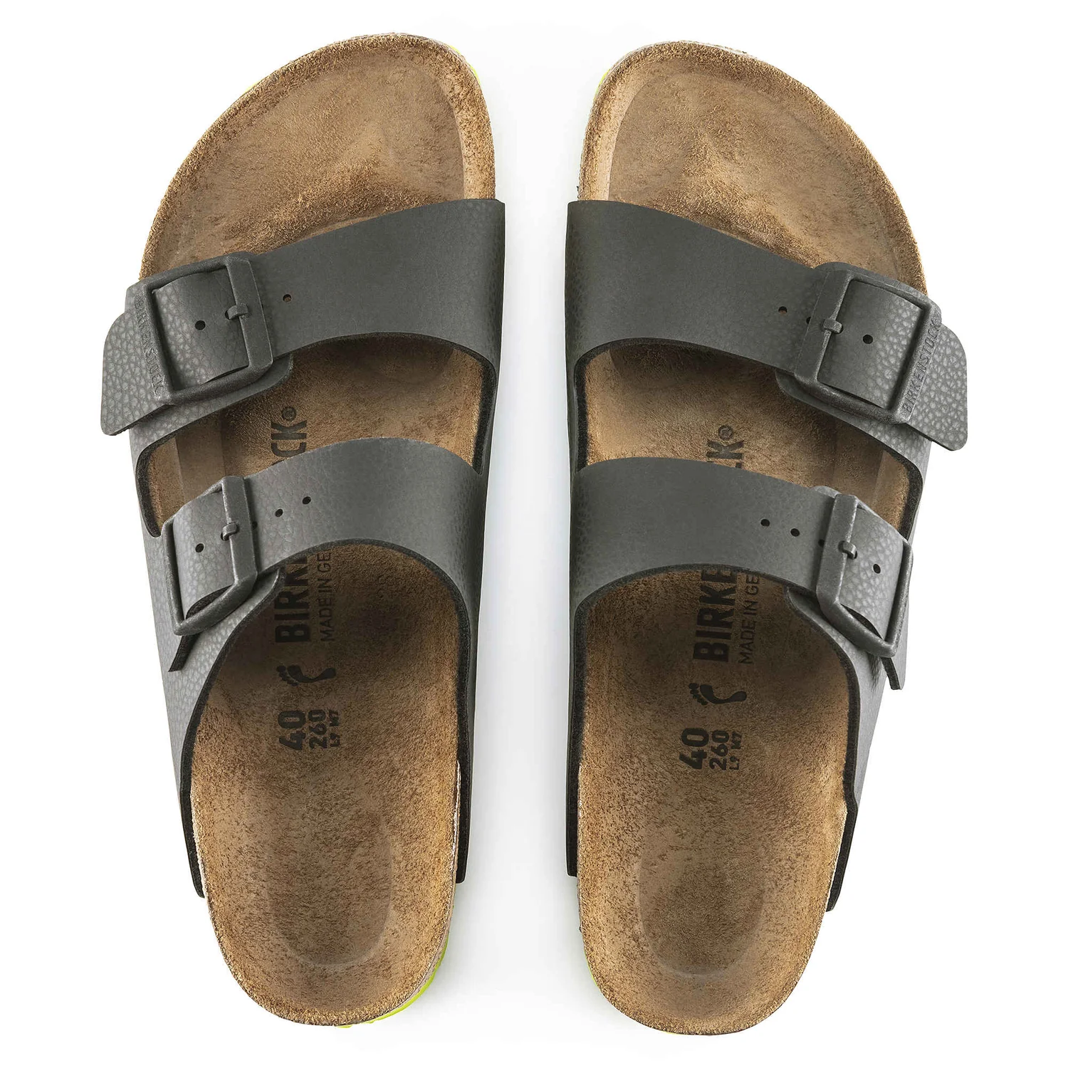 Birkenstock Arizona BS - Birko-Flor Two-Strap Sandal - Anatomically Shaped Cork-Latex Footbed - Adjustable Metal Pin Buckles - EVA Sole - Suede Footbed Lining - Made in Germany