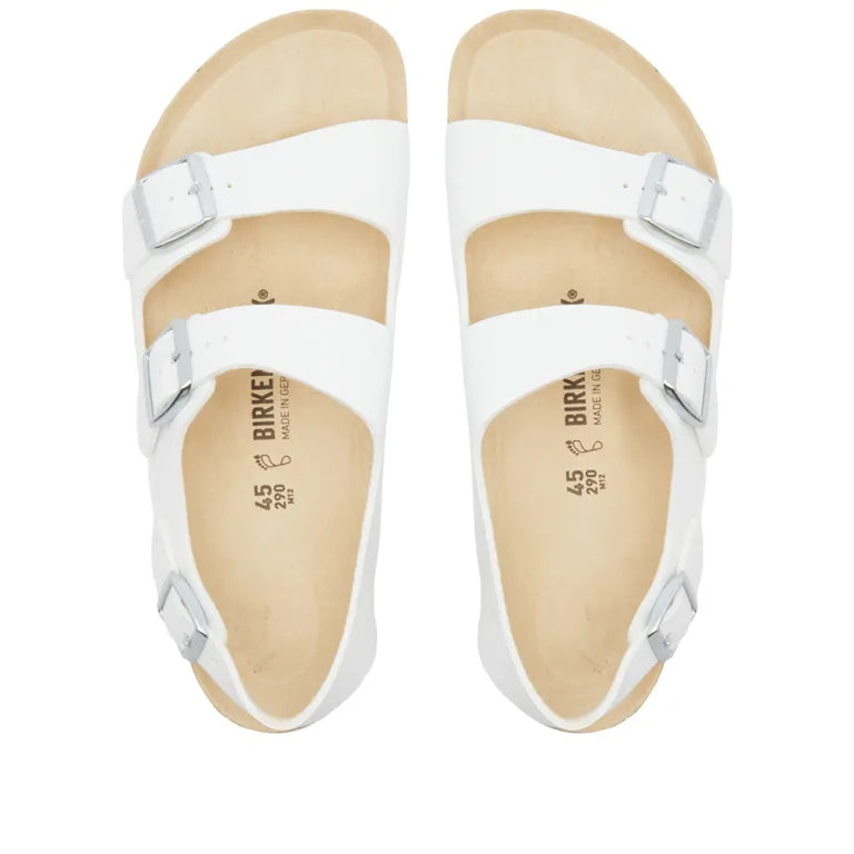 BIRKENSTOCK MILANO WHITE BIRKO FLOR REGULAR