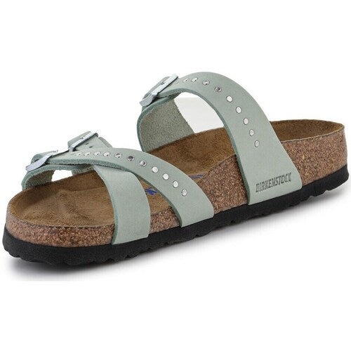 BIRKENSTOCK FRANCA VEGAN IRID MATCHA MICROFIBER REGULAR