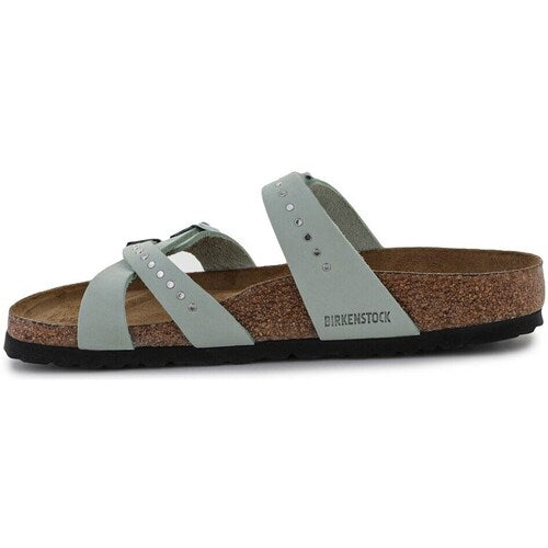 BIRKENSTOCK FRANCA VEGAN IRID MATCHA MICROFIBER REGULAR