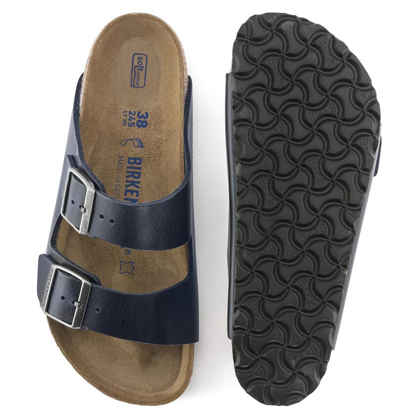 Birkenstock Arizona BS - Oiled Leather Sandal - Soft Footbed with Anatomically Shaped Cork-Latex - Adjustable Metal Pin Buckles - EVA Sole - Suede Footbed Lining - Made in Germany