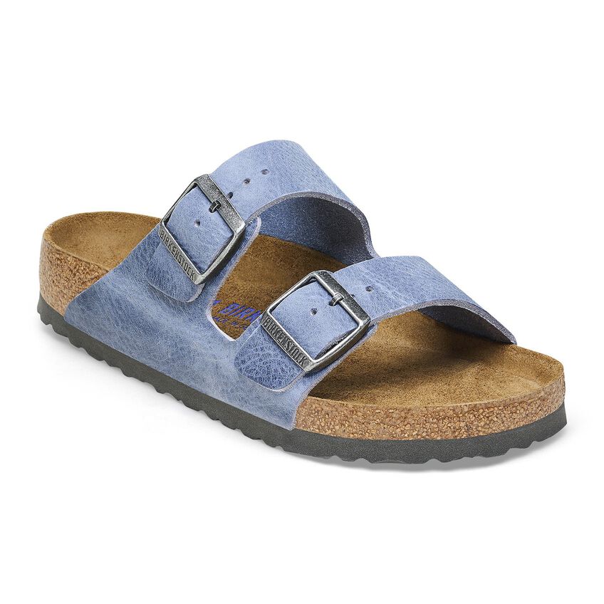 Birkenstock Arizona BS - Oiled Leather Sandal - Soft Footbed with Anatomically Shaped Cork-Latex - Adjustable Metal Pin Buckles - EVA Sole - Suede Footbed Lining - Made in Germany