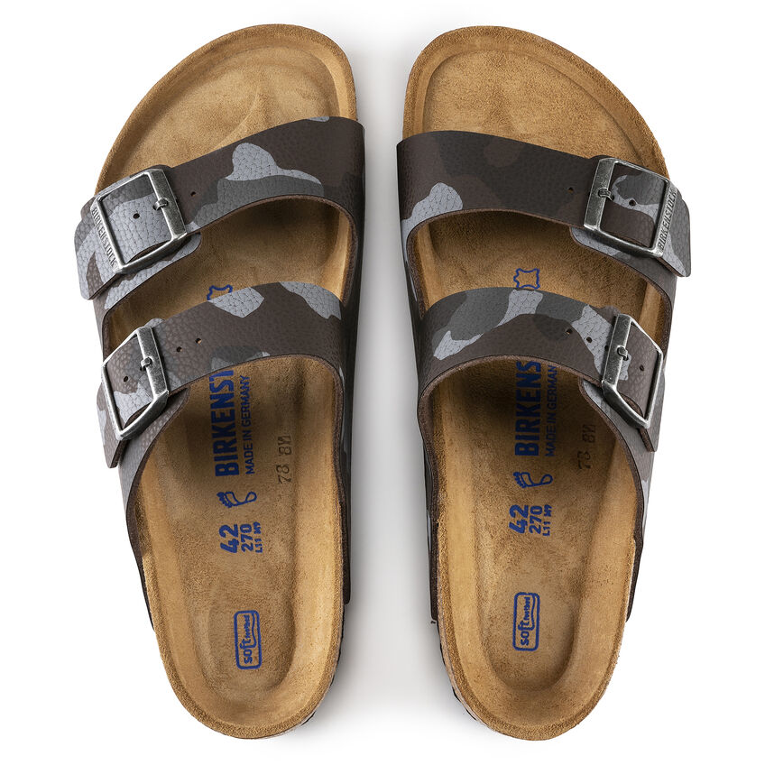 Birkenstock Arizona BS - Birko-Flor Two-Strap Sandal - Soft Footbed with Anatomically Shaped Cork-Latex - Adjustable Pin Buckles - EVA Sole - Suede Footbed Lining - Made in Germany