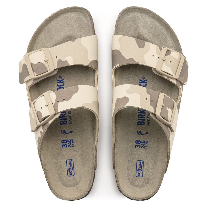 Birkenstock Arizona BS - Birko-Flor Two-Strap Sandal - Soft Footbed with Anatomically Shaped Cork-Latex - Adjustable Pin Buckles - EVA Sole - Suede Footbed Lining - Made in Germany