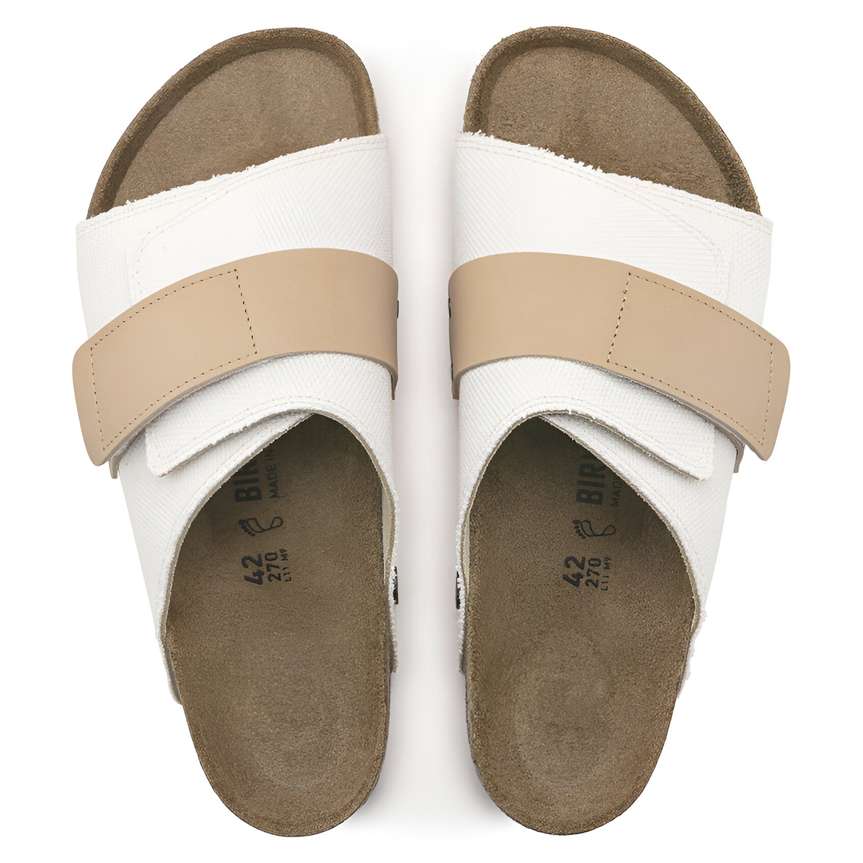 BIRKENSTOCK Kyoto Textile Compact Casual Sandal Slide: Natural Canvas Comfort with Adjustable Buckle - Multiple Color & Sizes