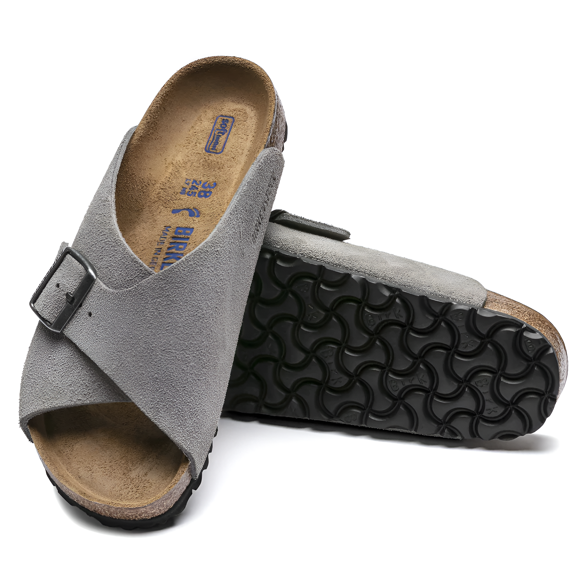 BIRKENSTOCK Arosa Soft Footbed Suede Leather Sandal Slide - Enclosed Stability, Open Comfort - Multiple Colors & Sizes