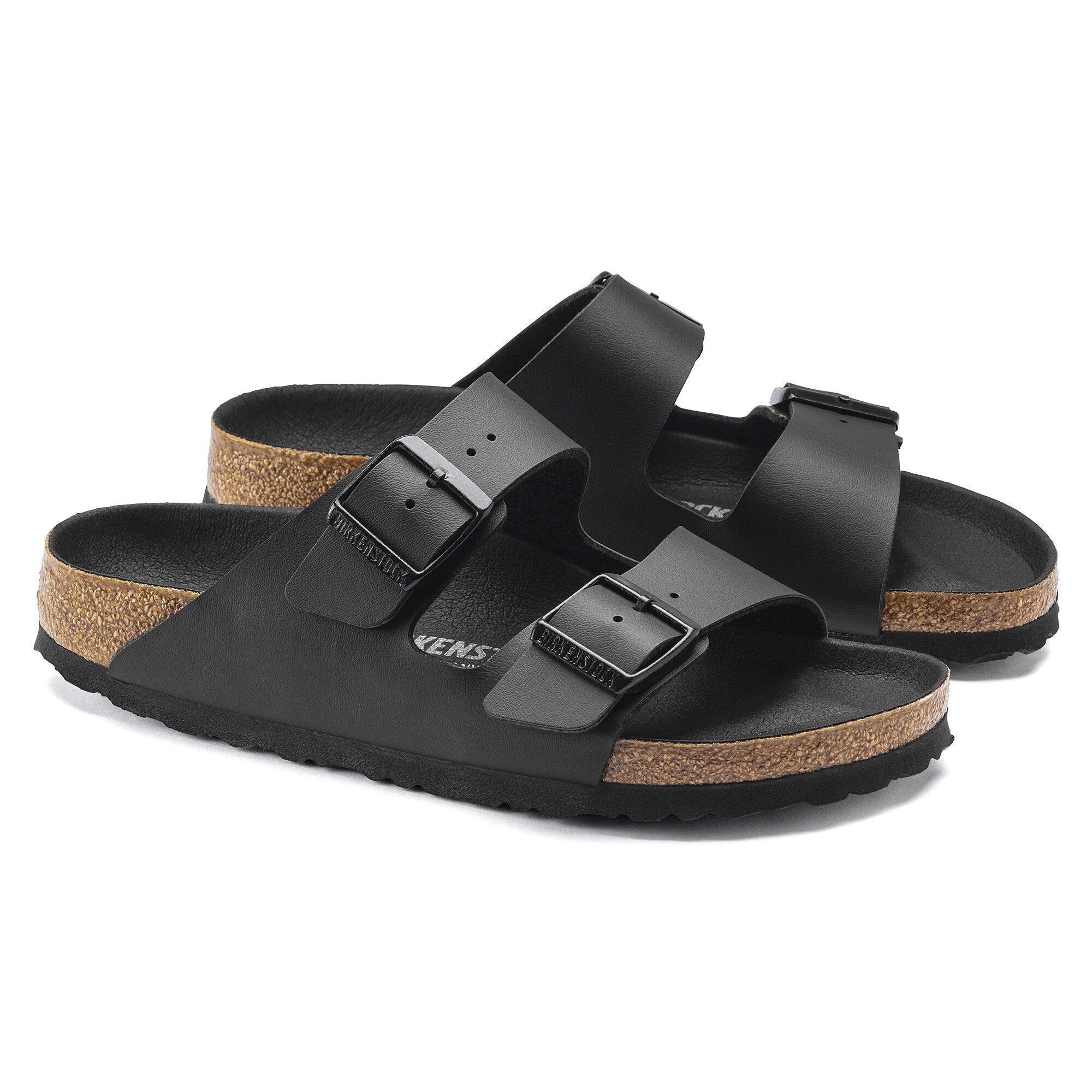 Birkenstock Arizona BS - Birko-Flor Two-Strap Sandal - Anatomically Shaped Cork-Latex Footbed - Adjustable Metal Pin Buckles - EVA Sole - Suede Footbed Lining - Made in Germany