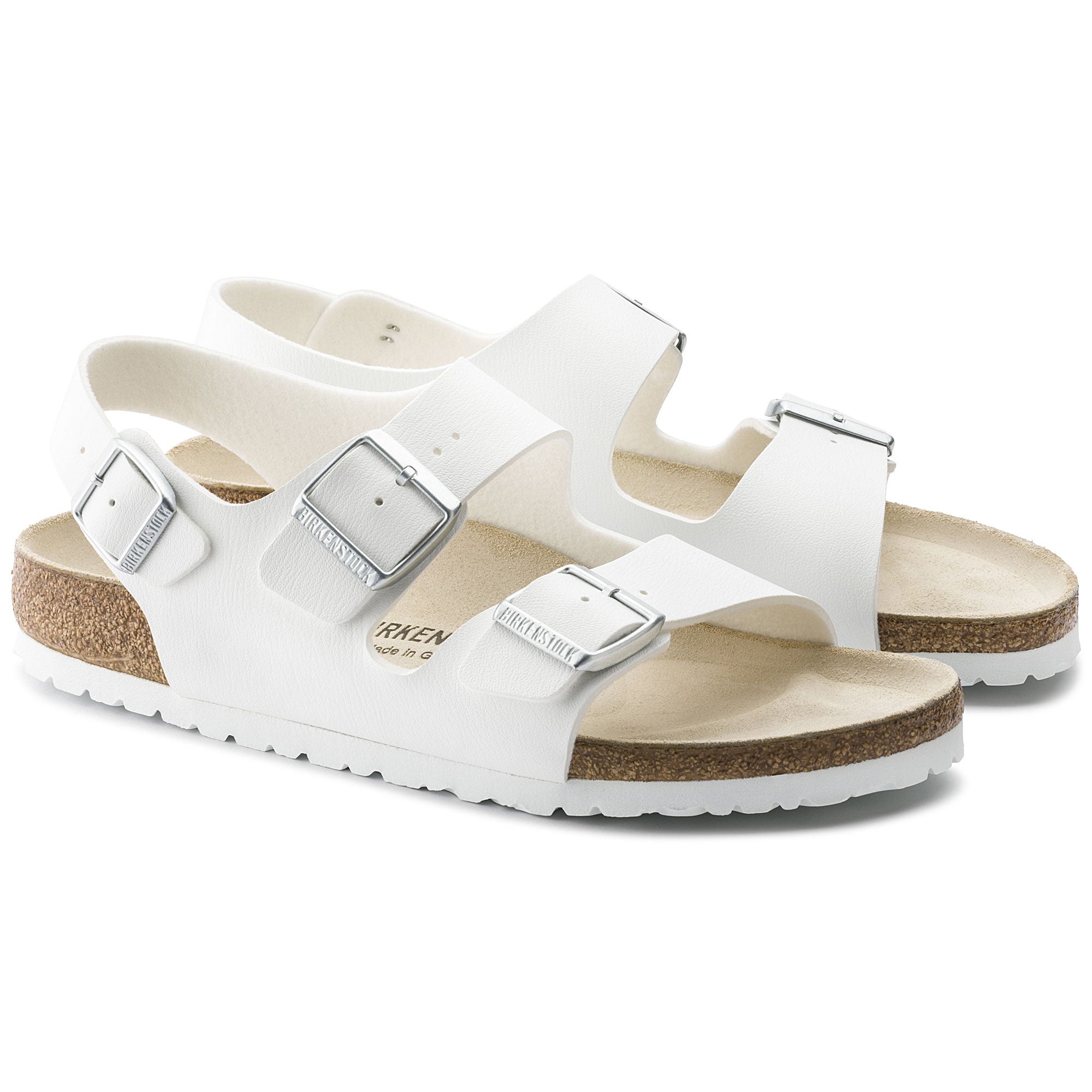 BIRKENSTOCK MILANO WHITE BIRKO FLOR NARROW