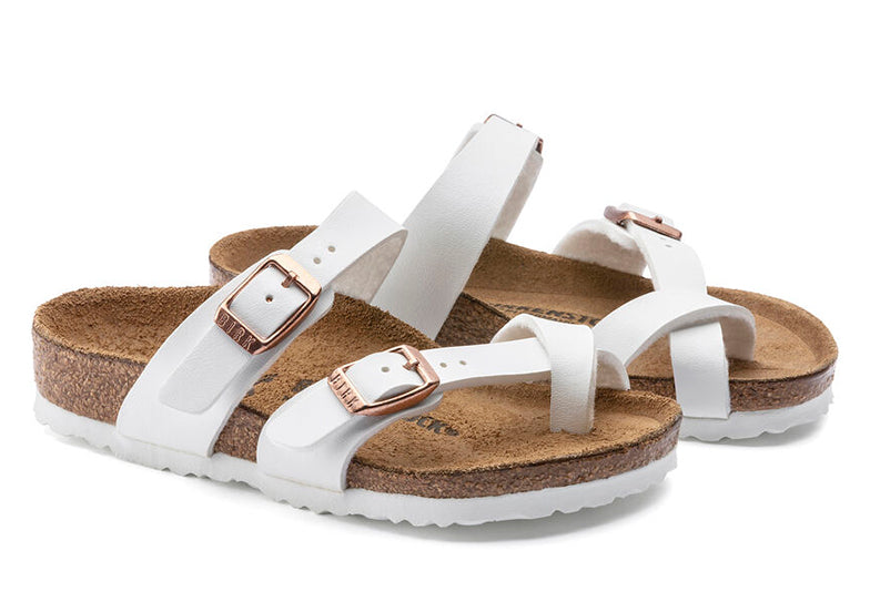 BIRKENSTOCK MAYARI KID WHITE BIRKO FLOR NARROW