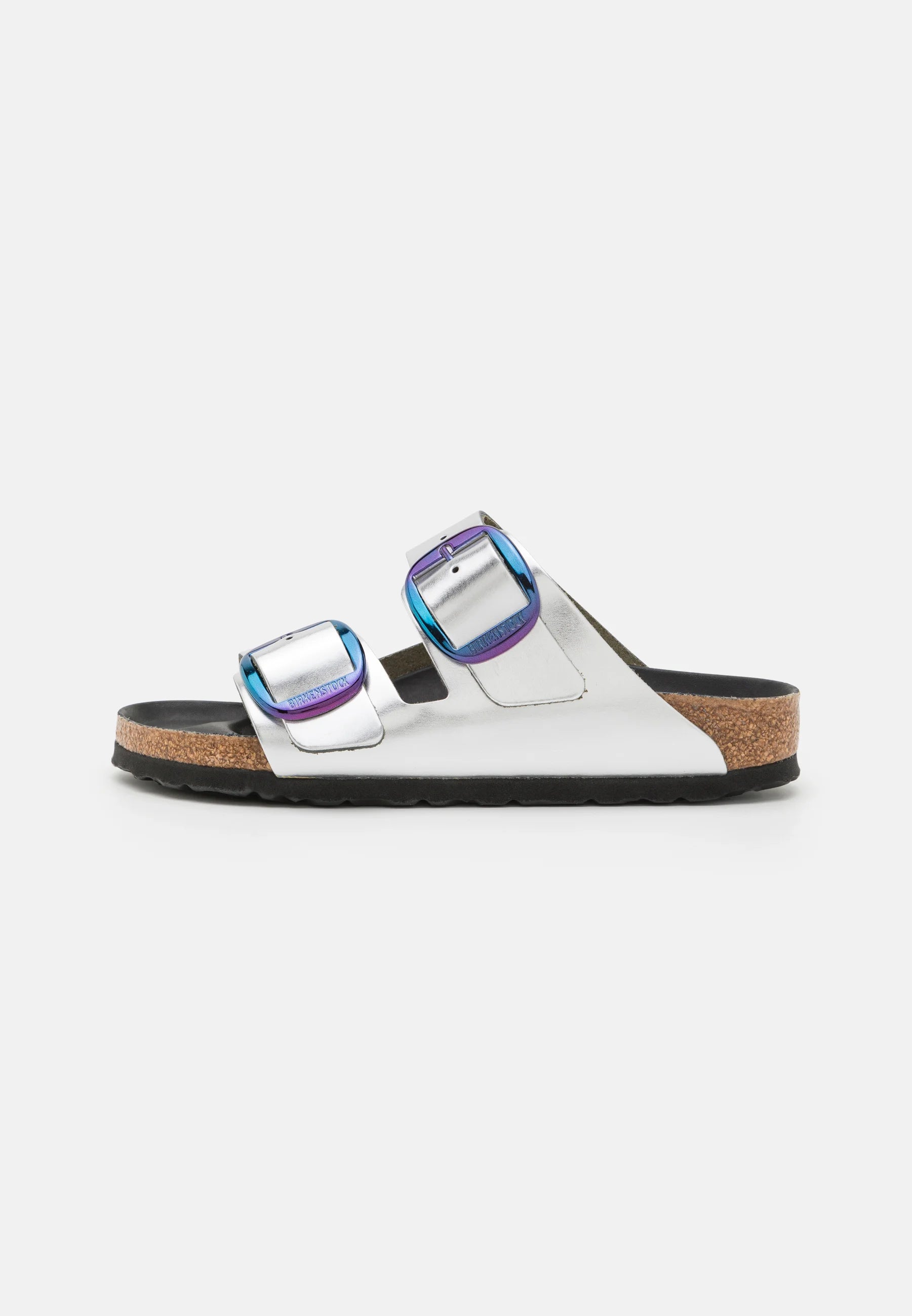 BIRKENSTOCK ARIZONA GATOR GLEAM SILVER NARROW