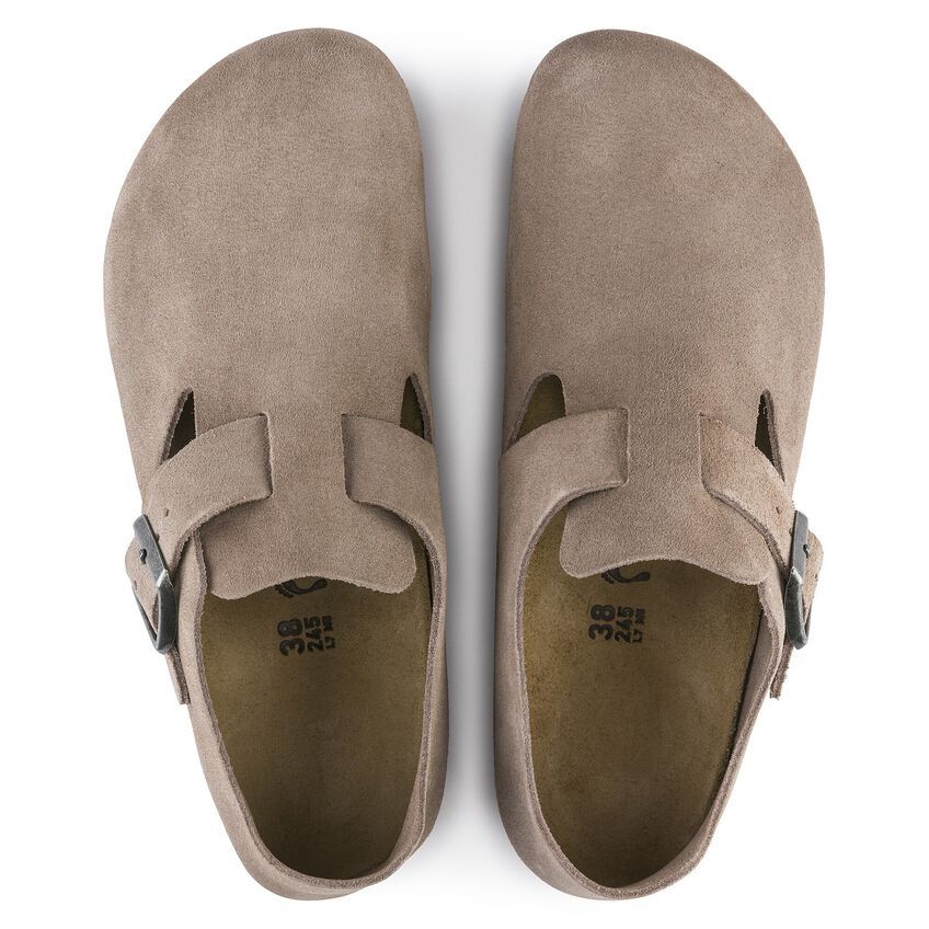 Birkenstock London BS Closed-Toe Shoe - Oiled/Suede Leather Upper - EVA Sole - Anatomical Footbed - Multiple Colors and Size