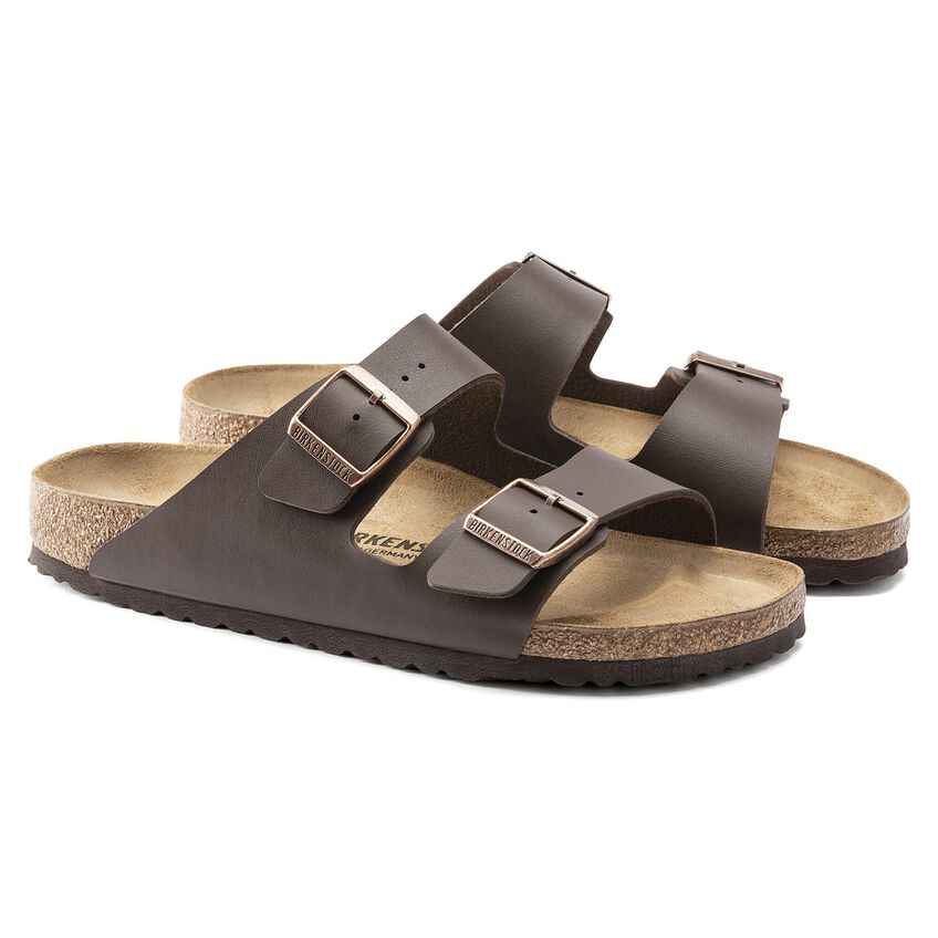 Birkenstock Arizona BS - Birko-Flor Two-Strap Sandal - Anatomically Shaped Cork-Latex Footbed - Adjustable Metal Pin Buckles - EVA Sole - Suede Footbed Lining - Made in Germany