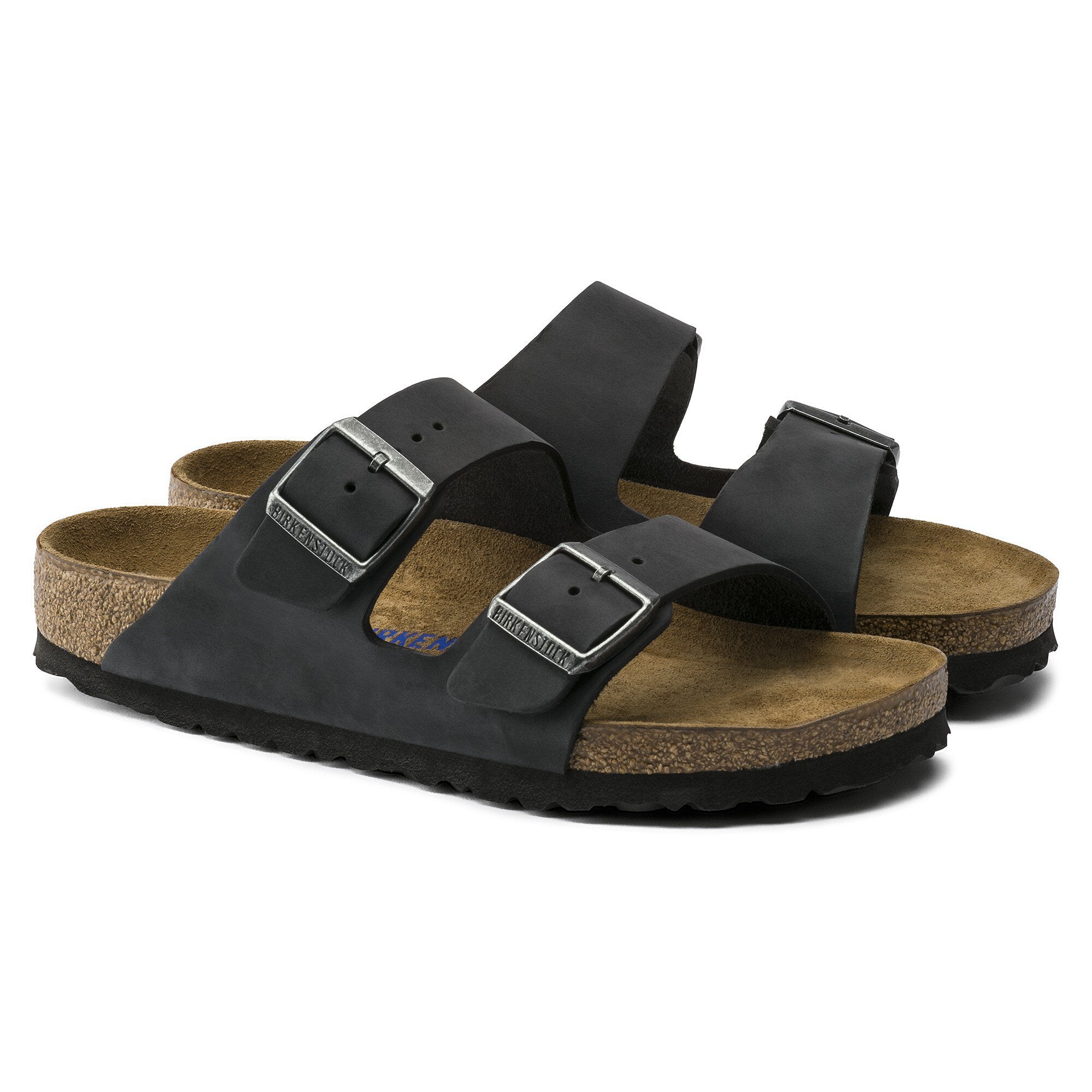 Birkenstock Arizona BS - Oiled Leather Sandal - Soft Footbed with Anatomically Shaped Cork-Latex - Adjustable Metal Pin Buckles - EVA Sole - Suede Footbed Lining - Made in Germany