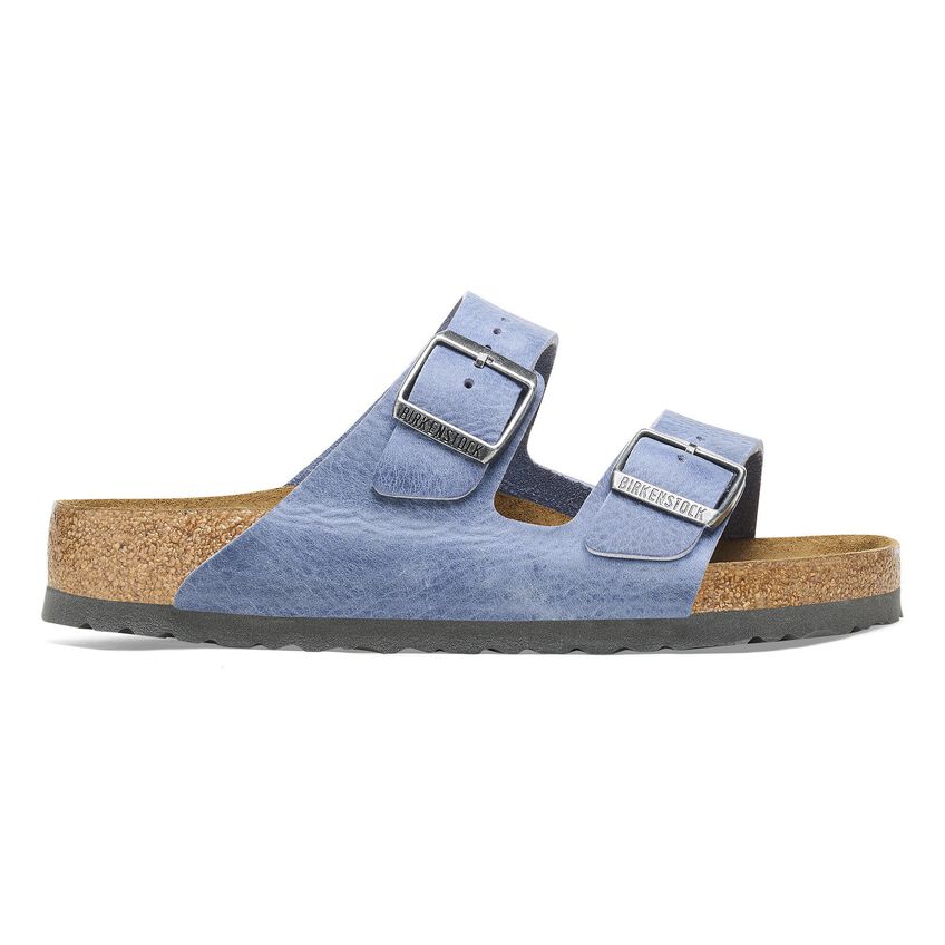 Birkenstock Arizona BS - Oiled Leather Sandal - Soft Footbed with Anatomically Shaped Cork-Latex - Adjustable Metal Pin Buckles - EVA Sole - Suede Footbed Lining - Made in Germany