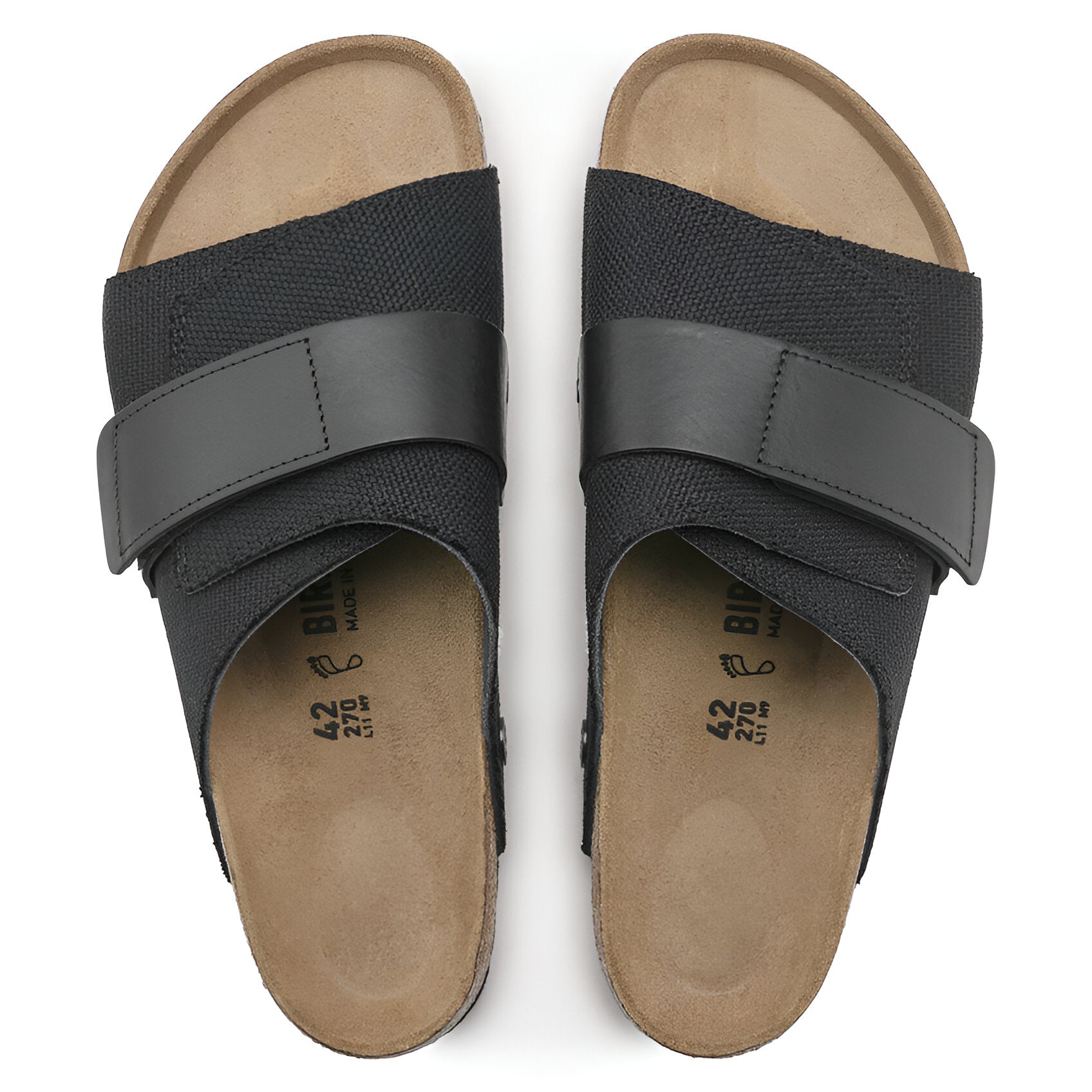 BIRKENSTOCK Kyoto Textile Compact Casual Sandal Slide: Natural Canvas Comfort with Adjustable Buckle - Multiple Color & Sizes