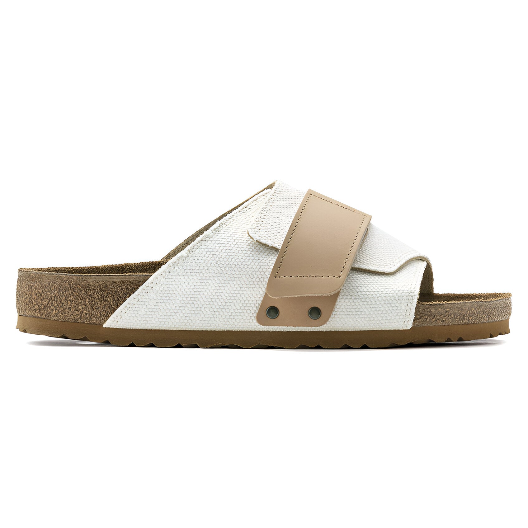 BIRKENSTOCK Kyoto Textile Compact Casual Sandal Slide: Natural Canvas Comfort with Adjustable Buckle - Multiple Color & Sizes