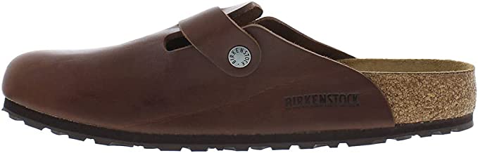 BIRKENSTOCK BOSTON GRIP VINTAGE ROAST LEATHER REGULAR