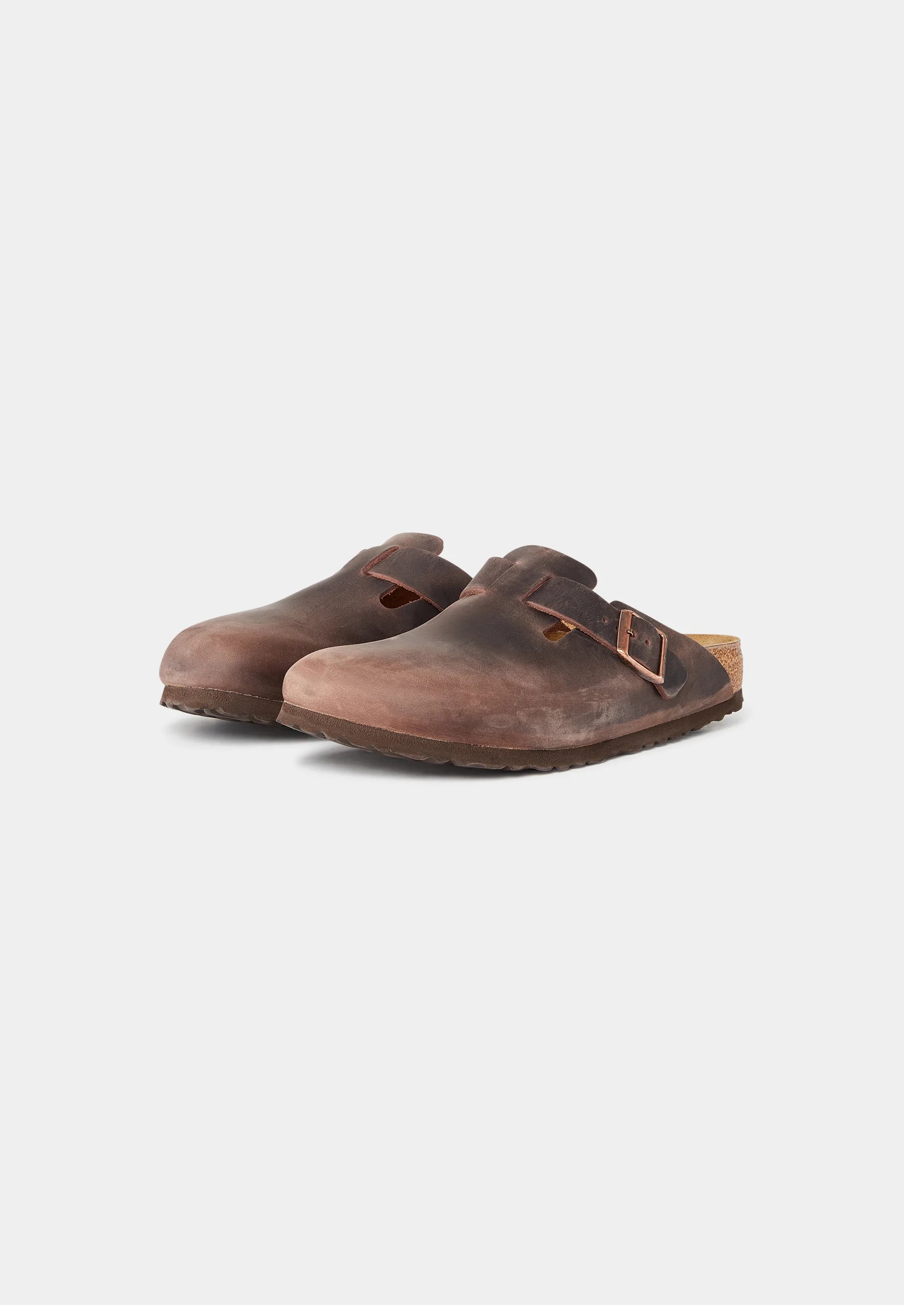 BIRKENSTOCK BOSTON BOLD GAP ROAST LEATHER REGULAR