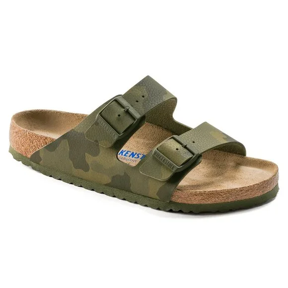 Birkenstock Arizona BS - Birko-Flor Two-Strap Sandal - Soft Footbed with Anatomically Shaped Cork-Latex - Adjustable Pin Buckles - EVA Sole - Suede Footbed Lining - Made in Germany