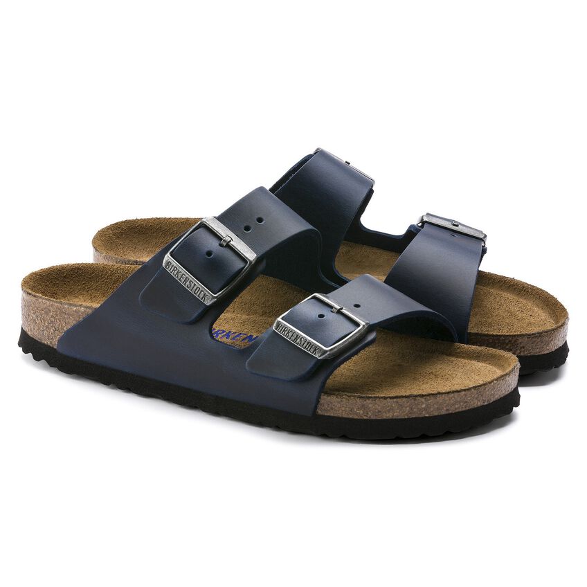 Birkenstock Arizona BS - Oiled Leather Sandal - Soft Footbed with Anatomically Shaped Cork-Latex - Adjustable Metal Pin Buckles - EVA Sole - Suede Footbed Lining - Made in Germany