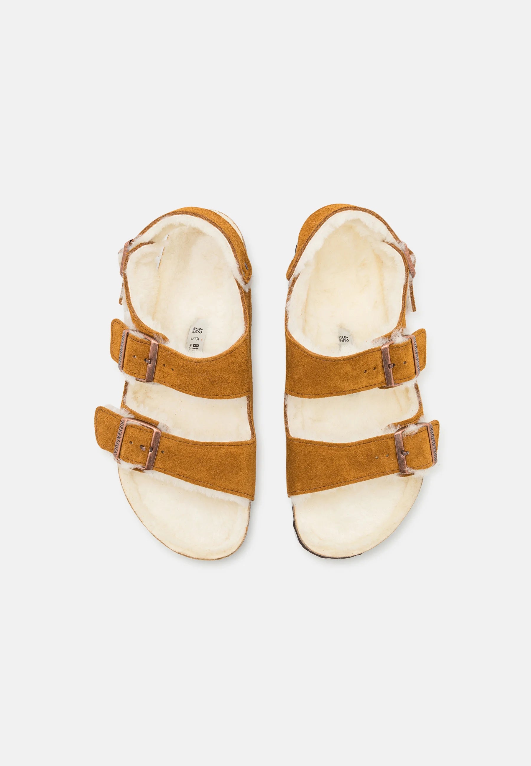 BIRKENSTOCK MILANO EMBOSED CHOCOLATE NUBUK REGULAR