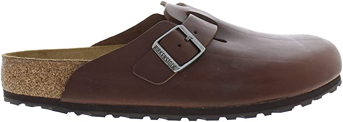 BIRKENSTOCK BOSTON GRIP VINTAGE ROAST LEATHER REGULAR