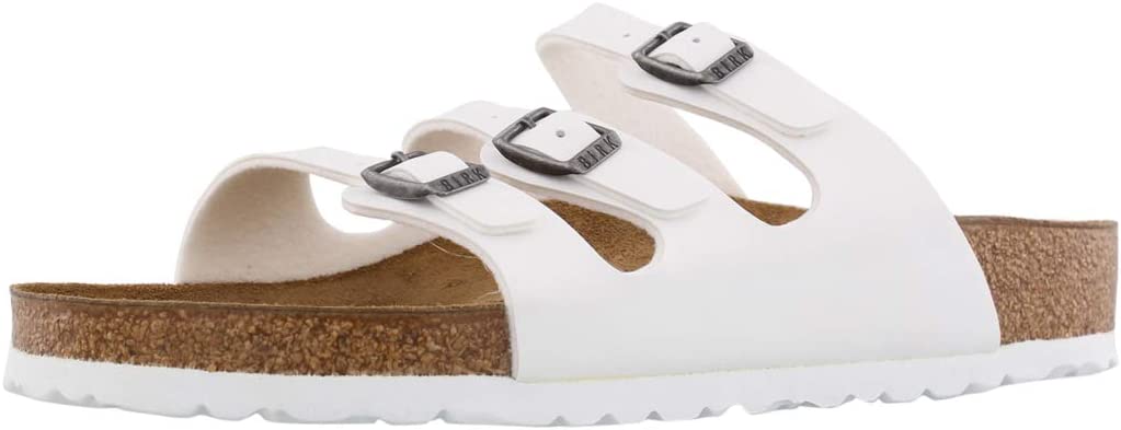 BIRKENSTOCK ARIZONA BIG BUCKEL WHITE LEATHER REGULAR