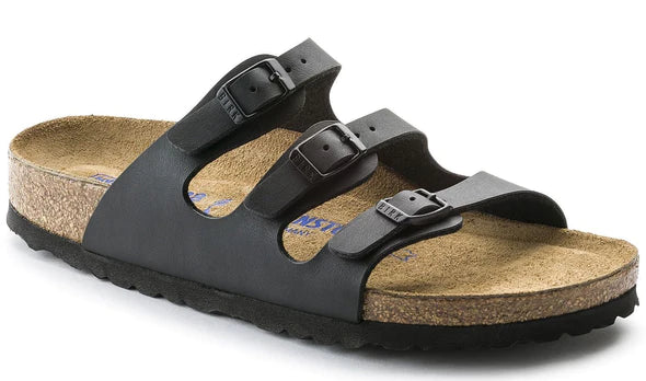 BIRKENSTOCK FLORIDA SOFT FOOTBED BLACK BIRKO FLOR