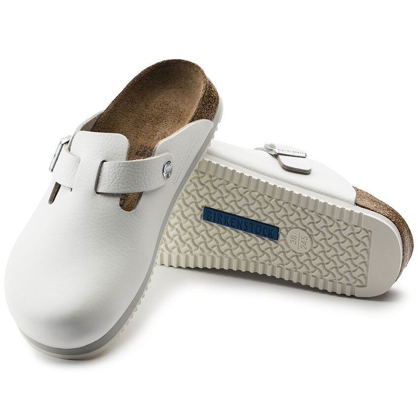 BIRKENSTOCK BOSTON WHITE LEATHER