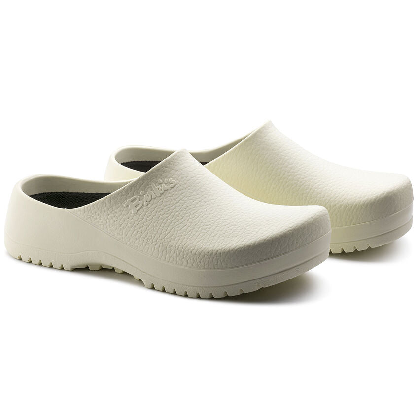 BIRKENSTOCK SUPER BIRKI WHITE POLYURETHANE