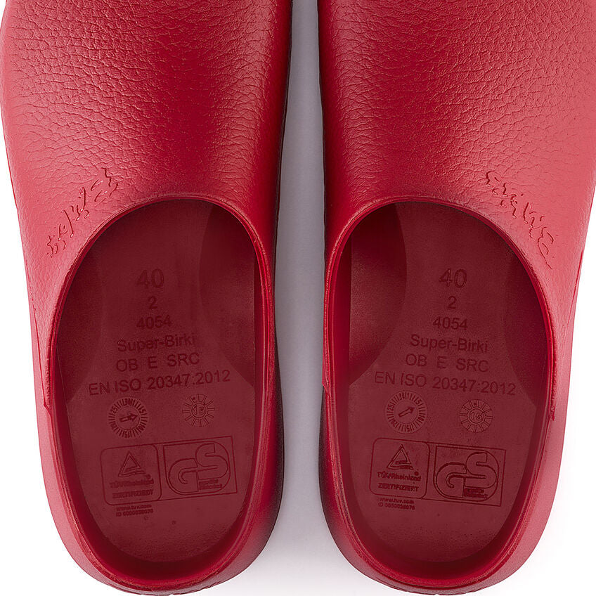 BIRKENSTOCK SUPER BIRKI RED POLYURETHANE