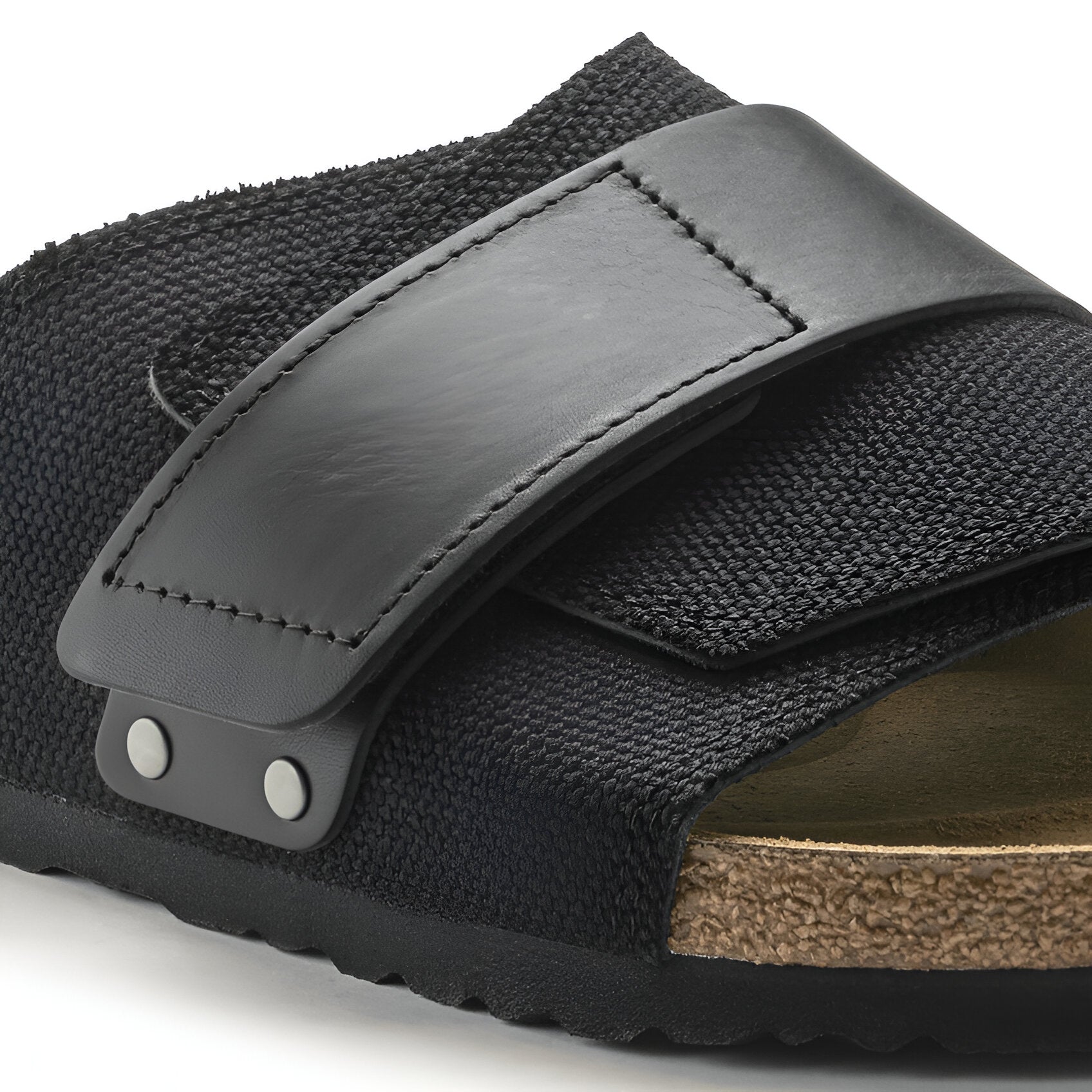 BIRKENSTOCK Kyoto Textile Compact Casual Sandal Slide: Natural Canvas Comfort with Adjustable Buckle - Multiple Color & Sizes