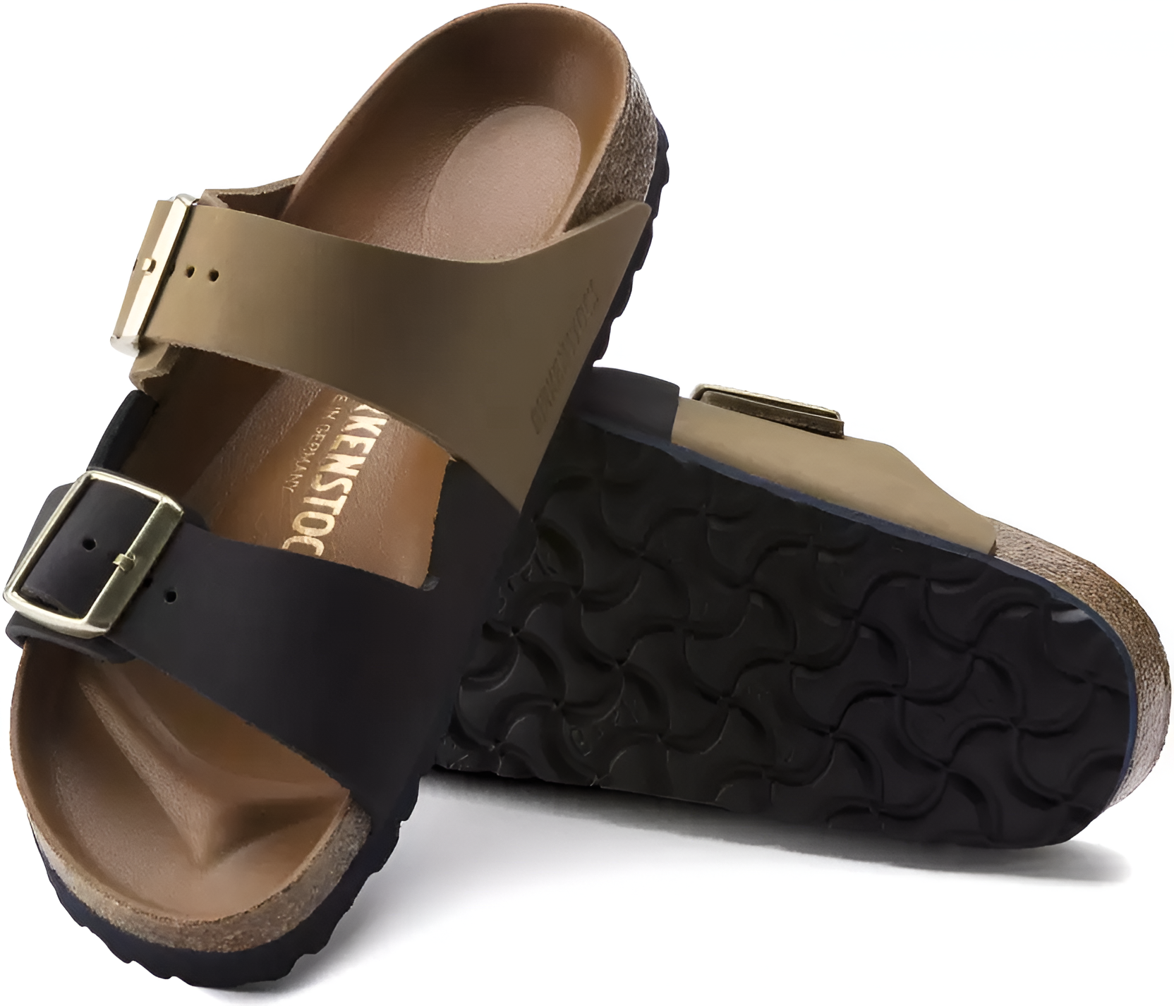 BIRKENSTOCK Arizona Split Color-Block Leather Sandals - Monochrome Chic with Premium Craftsmanship - Multiple Colors & Sizes